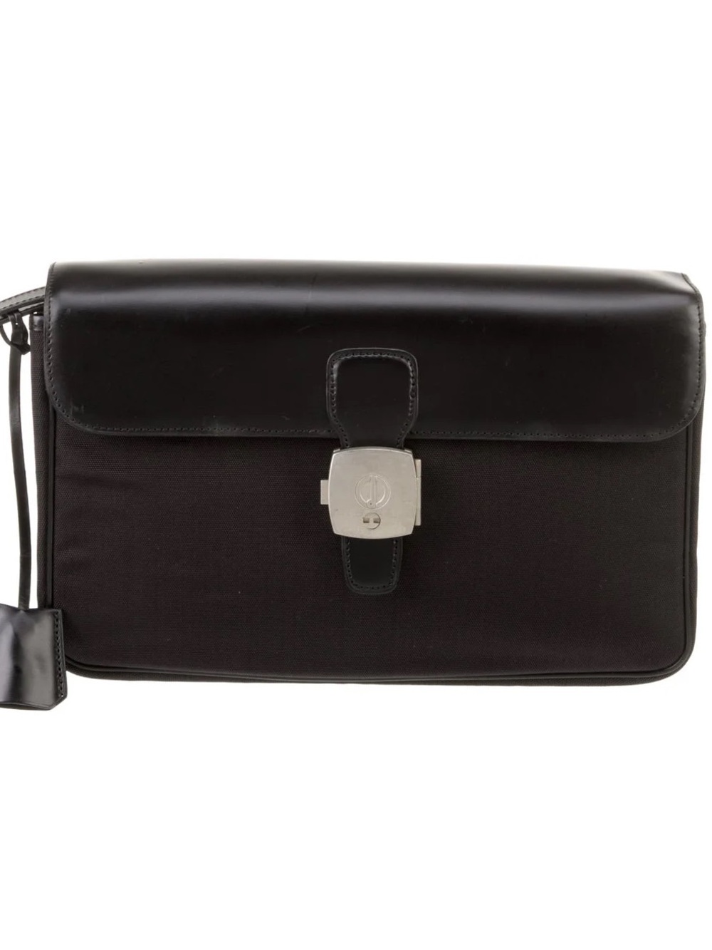 Perfect Dunhill men’s leather and canvas portfolio